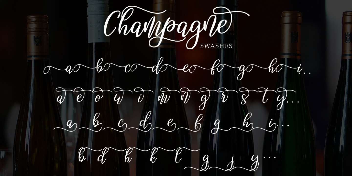 Przykładowa czcionka Champagne #3